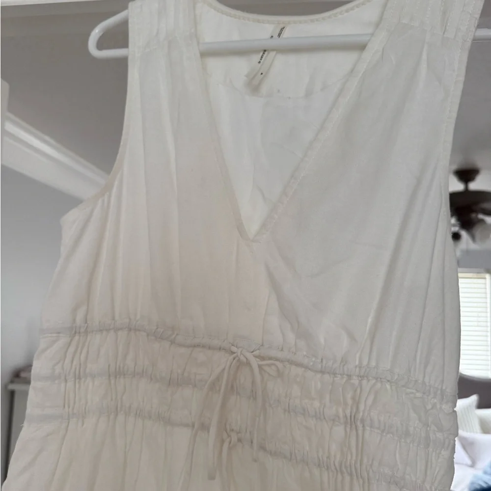 Anthropologie White Sleeveless Dress - Picture 2 of 3